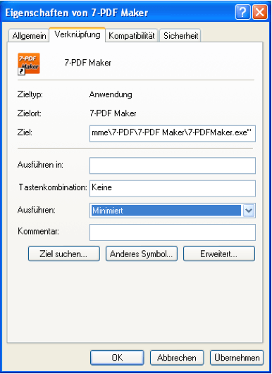 Intégrer 7-PDF Maker dans Autostart