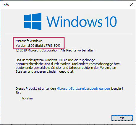 Créer une version sur Windows 10