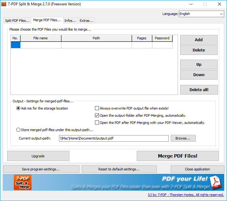 Capture d'écran 2: démonter le PDF