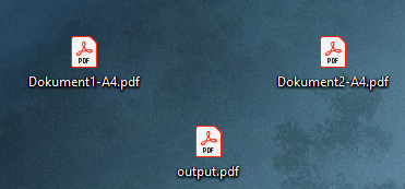 output.pdf contient maintenant deux pages après la fusion