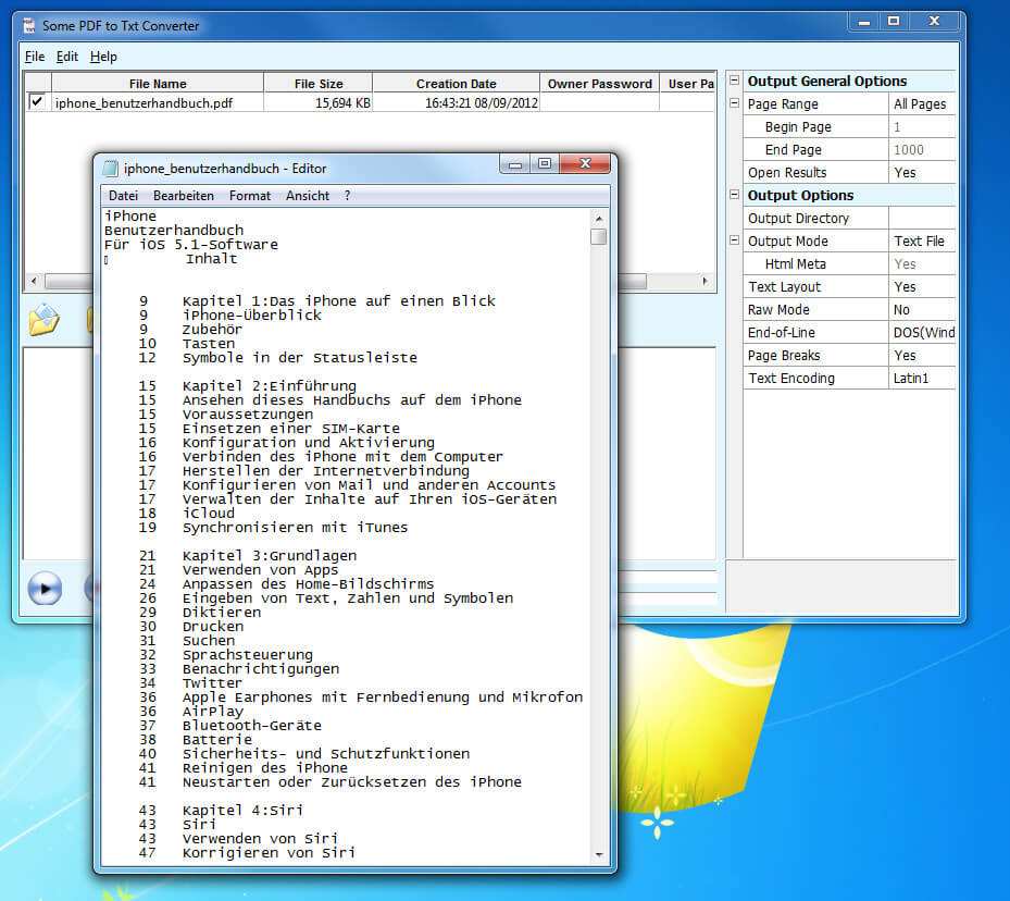 Convertisseur PDF en TXT