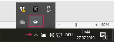 Utilisez PortableApps Launcher via le menu de la barre d'état système Utilisez PortableApps Launcher via le menu de la barre d'état système