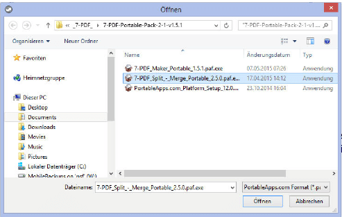 Sélectionnez le fichier d'installation PAF.EXE et démarrez l'installation Sélectionnez le fichier d'installation PAF.EXE et démarrez l'installation