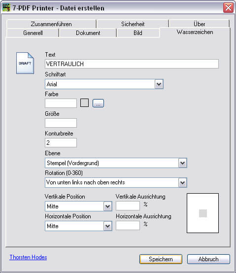 Imprimante PDF à partir de 7-PDF